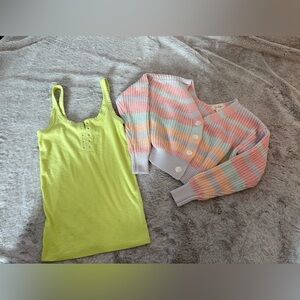XS Tank and Cardigan Bundle